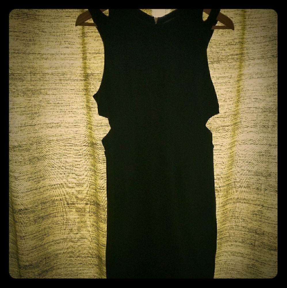 NWT French Connection Cut Out Black Dress